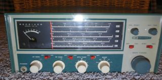 Vintage Heathkit Hr - 10 Ham Radio Receiver Am - Cw - Ssb