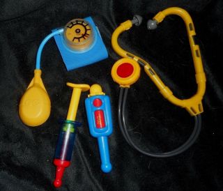 Vintage 1997 Fisher Price Kids Doctor Nurse Pretend Medical Kit Stethoscope Toy