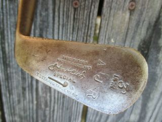 Vintage Stewart Wood Hickory Shaft 3 Iron 38 Inches Long