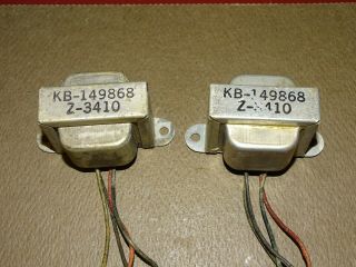 Pair,  Western Electric Kb - 149686 Output Transformers,  For Tube 100f Amplifier