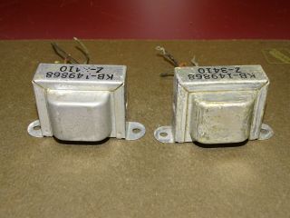Pair,  Western Electric KB - 149686 Output Transformers,  for Tube 100F Amplifier 3