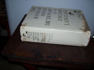 Huge 1966 The Random House Dictionary Of The English Language Unabridge Edition