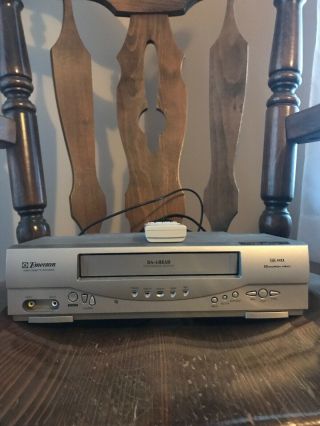 Emerson Ewv404 Vhs Vcr Video Cassette Recorder W/ Remote And Out Cable
