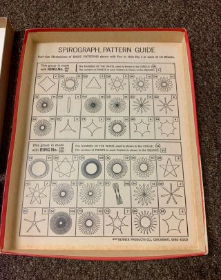 Vintage Kenner Spirograph Set 401 Complete Blue Tray 1967 Toy Board Game 5