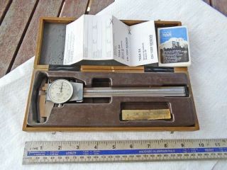 Vintage Cased Swiss Dial Caliper,  0.  001 " By Tesa Old Tool
