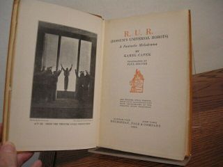 R.  U.  R.  Rossum ' s Universal Robots Karel Capek Hardcover Reprint 1925 Illustrated 4