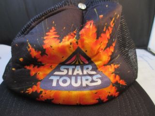 Vintage Star Tours Ride Hat Cap Disney World Star Wars Lucasfilms Usa Made