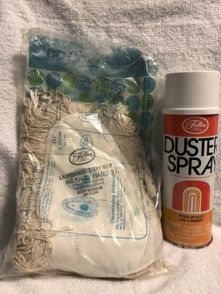 Vintage Fuller Brush 712 Duster Spray And Washable Dry Mop Replacement Head