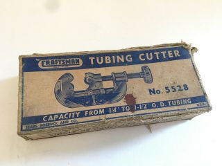 Vintage Craftsman No 9 5528 Pipe Tube Cutter 1/4 " - 1 - 1/2 "