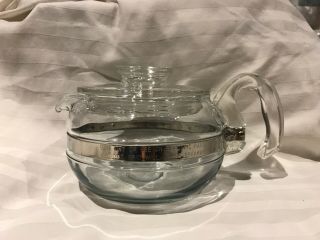Vintage Pyrex Flameware Glass Teakettle Stovetop 6 Cup,  8446 - B