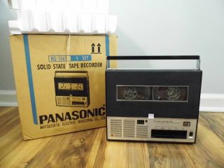 Panasonic Rq - 156s Reel To Reel Solid State Tape Recorder - Box