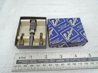Vintage Boxed Eclipse No:160 Small Watchmakers Steel Pin Vice Chuck Old Tool