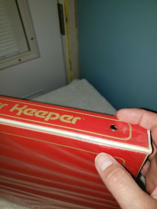 Vintage Mead Trapper Keeper Red Gold 3 Ring Binder Clipboard 4