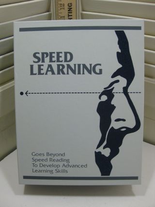 Speed Learning Vintage Personal Development Educational Cassette Course Complete