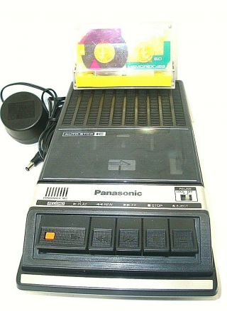 Panasonic Cassette Tape Recorder Rq - 2107a With Ac Power Cord -
