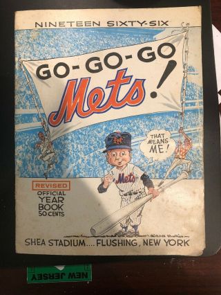Vintage 1966 York Mets Official Yearbook Shea Stadium
