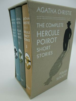 Agatha Christie Hercule Poirot Short Stories Folio Society 1 2 3 Volumes 2003
