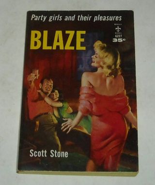Unread 1954 Berkley Books Blaze Sleaze Pb Book Sexy Gga Cover Wild Women Party
