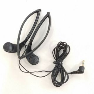 Sony MDR - A34 In The Ear Style Folding Headphones Earphones Black Vtg 2