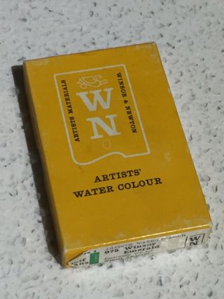 Vintage Winsor & Newton Artists Water Colour Set 10 Half Pans Made in England 3