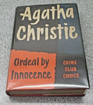 Agatha Christie Ordeal By Innocence 1st Uk Crime Club Edition 1958 Collins Hcdj
