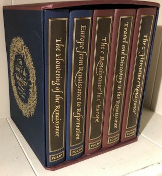 The Story Of The Renaissance Folio Society Boxed Set Complete In 5 Volumes | Vg,