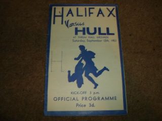 Vintage Halifax V Hull 12th September 1953