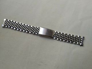 Beads Of Rice Vintage Gents Watch Bracelet 17mm Divers Curved