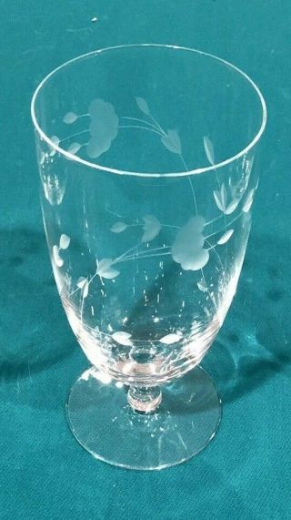 4 Vintage 6 " Ice Tea Goblets Glasses Heritage Princess House Crystal