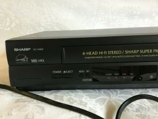 Sharp VHS VCR Player Recorder Video Cassette Tape HI FI Stereo VC - H960U 5