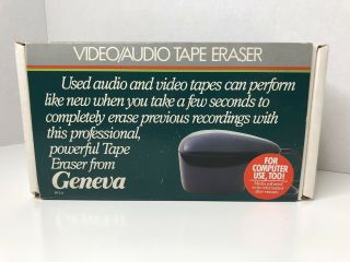 Geneva Audio Video Bulk Tape Eraser Model Pf - 211 - 125w Old Stock