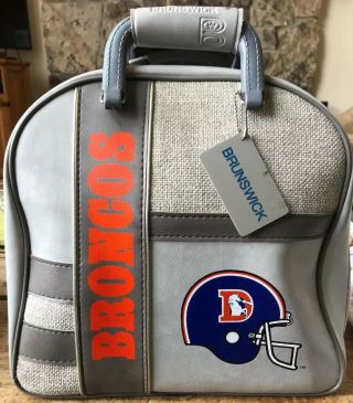 Nfl Denver Broncos Brunswick Bowling Ball Bag Vintage 1977 Cool Retro Hipster