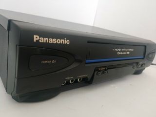Panasonic Pv - V4522 Vcr Vhs Player 4head Hi - Fi Stereo Video Cassette Recorder