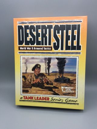 Vintage Desert Steel World War Ii Armored Tactics Board Game West End 1989