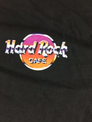 Vintage T Shirt Hard Rock Cafe 25 Years Of Rock 1996 San Francisco Black Size L