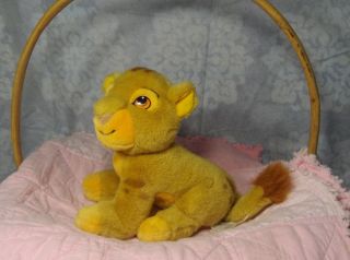 8 " Vintage Disney Store The Lion King Baby Newborn Infant Simba Cub Plush