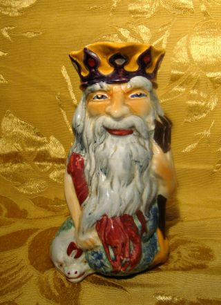 Vintage Staffordshire Shorter & Son Father Neptune Character Toby Jug England