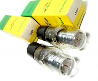 Pair Amperex 0c3 Vr - 105 Vt - 200 Tubes Nos Nib Voltage Regulator Oc3 Ampeg Amp