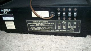 vintage HEATHKIT Electronic Digital Clock Am/Fm Radio GR - 1075 4