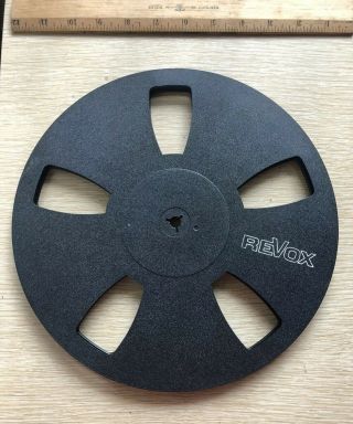Revox Black Plastic 10.  5 " Take - Up Reel 1/4 " Tape