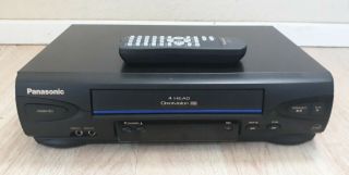 Panasonic Omnivision 4 Head Vcr Player Pv - V4022 Vhs Vcr W/remote Control