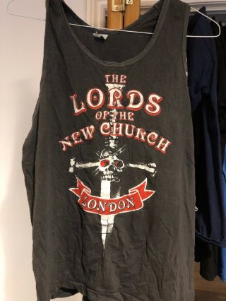 Vintage Lords Of The Church Tour Sleeveless Top Xl