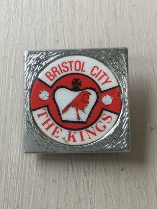 Bristol City Football Badge Pin Badge Vintage Insert 70s 80s