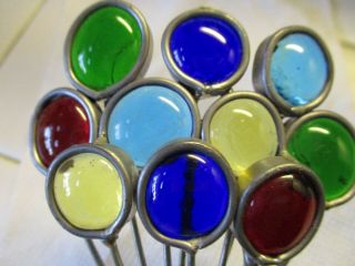 Vintage Stained Glass Suncatchers - Balloons Very Colorful Euc