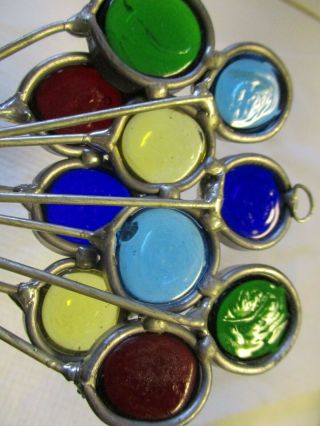 Vintage Stained Glass Suncatchers - Balloons Very colorful EUC 4