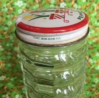 Vintage Anchor Hocking Tulip Glass,  Ribbed.  Solo Pepper Shaker.  Made In Usa.