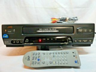Jvc Vcr Hr - A54u Vhs Player 4 Head Hi - Fi Stereo Vcr Video Cassette Recorder