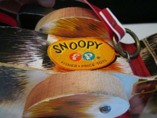 Vintage 1960 ' s Fisher Price Snoopy Sniffer Dog Pull Toy 181 2