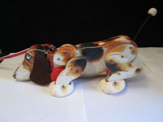 Vintage 1960 ' s Fisher Price Snoopy Sniffer Dog Pull Toy 181 4