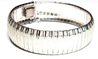 Vintage 925 Sterling Silver Diamond Cut Fancy Chain Bracelet,  7.  7 " 26.  45g - Y99